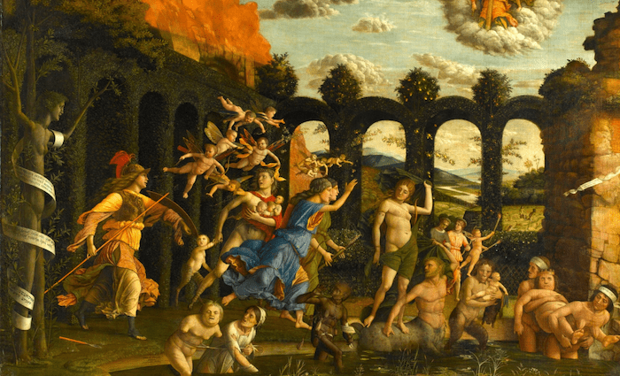 Andrea Mantegna Minerva Expelling the Vices from the Garden of Virtue Wikimedia Commons 700 x 425