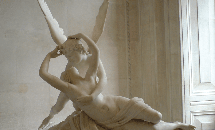 Pysche Revived by Cupids Kiss 700 x 425 Canova Louvre