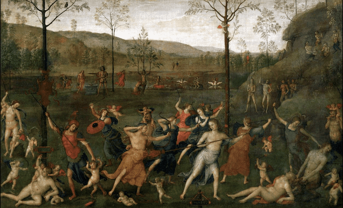 The Battle Between Love and Chastity 700 x 425 Perugino Wikimedia Commons
